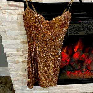Sequin mini dress